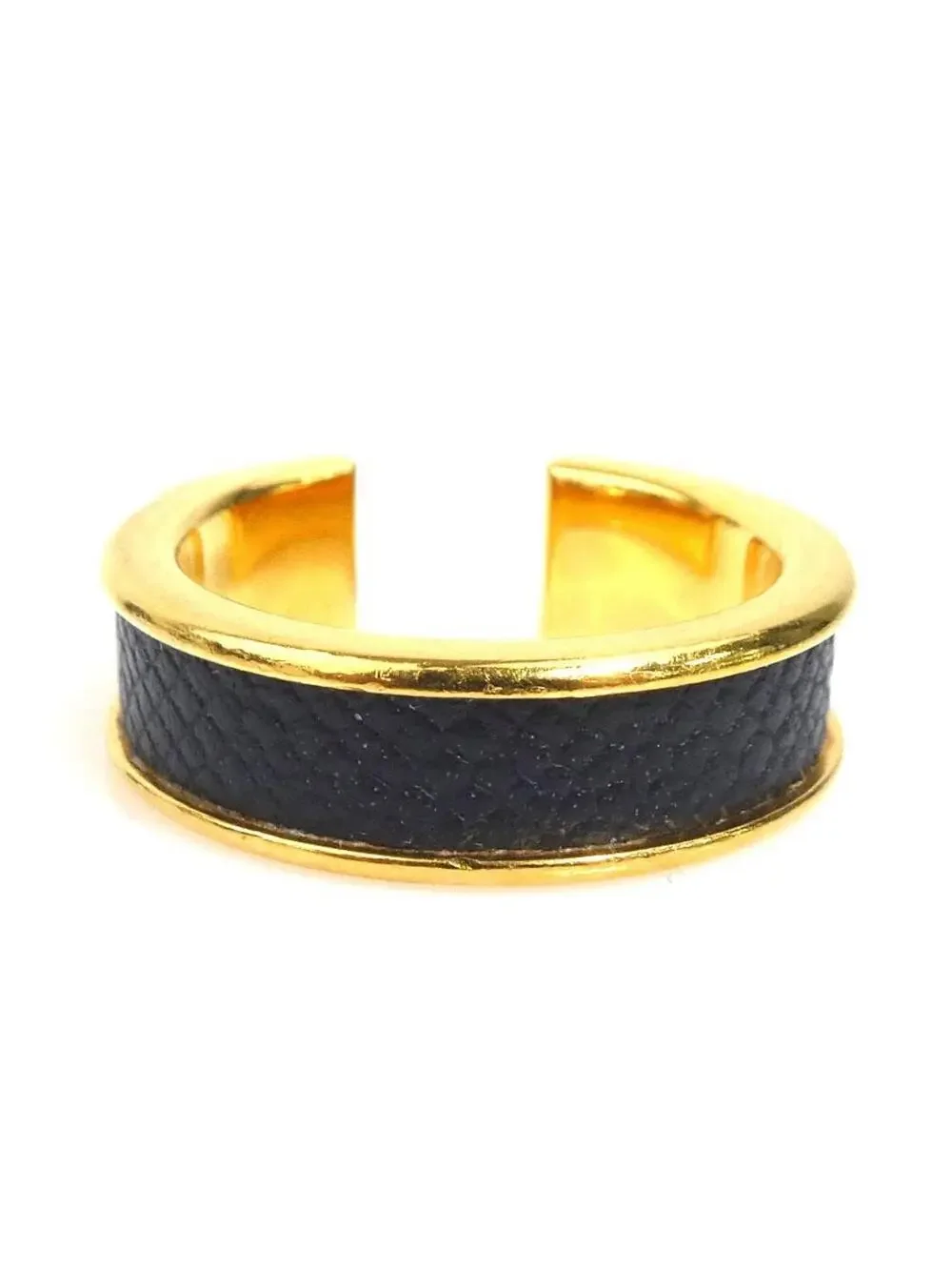 Auth Hermes Athena Double Stud Ring #293897H29B